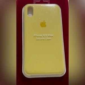 Silicone Case Original iPhone X Max Yellow
